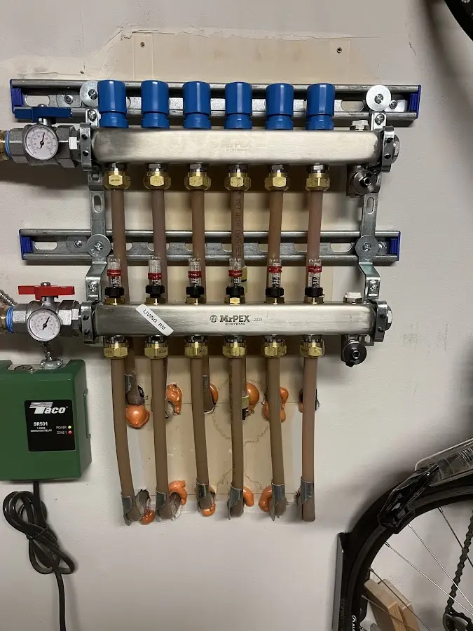 Plumber performing Leak Detection at a residential property in Winston